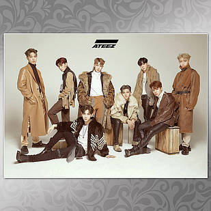Плакат А3 K-Pop Ateez 016