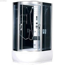 Душовий бокс GM-8410 120x85x220 правий, глибокий піддон з гідромасажем і електронікою