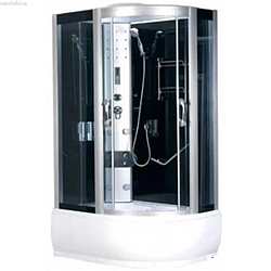 Душовий бокс GM-8411 120x85x220 лівий, глибокий піддон з гідромасажем і електронікою