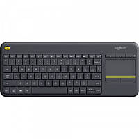 Клавиатура Logitech K400 Plus беспроводная полноразмерная черная