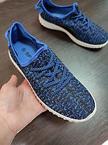 ЗНИЖКА! 38р (24.5 см) Літні кросівки Yeezy Boost BLUE ізі буст, фото 4