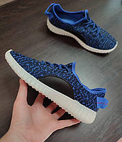 ЗНИЖКА! 38р (24.5 см) Літні кросівки Yeezy Boost BLUE ізі буст, фото 6