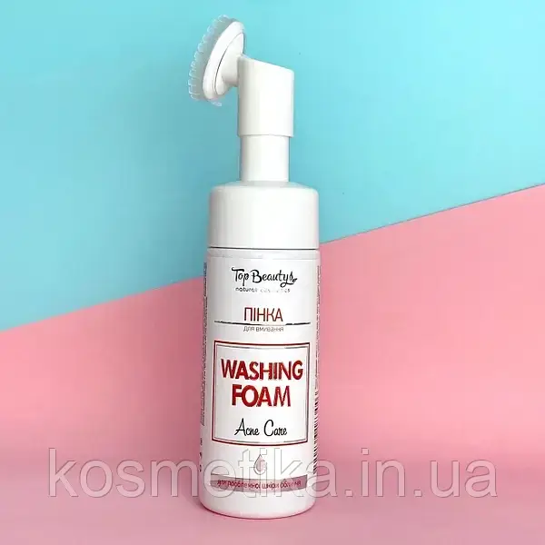 Пінка для вмивання Top Beauty Anti Acne (150 мл ) з щіточкою