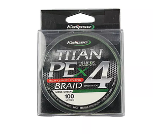 Шнур Kalipso Titan PE X4 MG 150м 0.10мм (темно-зелений)