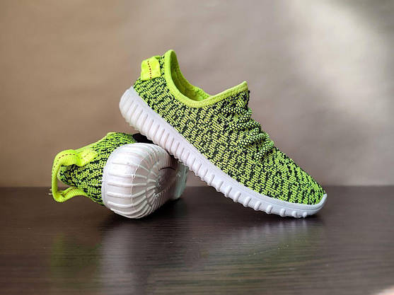 ЗНИЖКА! 38р (24.5 см) Літні кросівки Yeezy Boost Green/Black ізі буст, фото 6