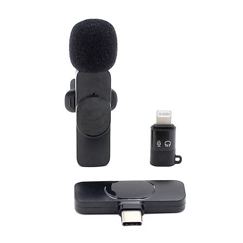 Беспроводной петличный микрофон для смартфона Iphone и Android Внешний ...