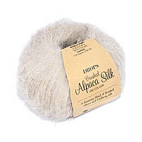 Пряжа DROPS Brushed Alpaca Silk 04 Светло-бежевый