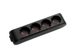 Колодка VIKO Multi-Let 4 гнізда, чорна