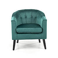 Кресло мягкое Halmar MARSHAL ткань 70x64x75 см Зеленый темный