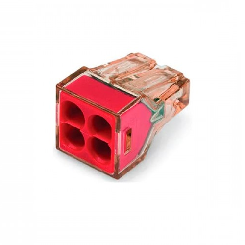 Клеми з'єднання. VARGO на 4 провідники 4 мм2 (V-109506), швидкозатискна клема для електропроводки