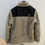 Куртка демісезонна чоловіча хутряна Тедді стійка XL беж, фото 7