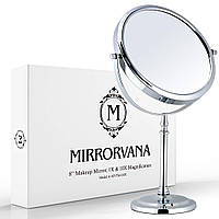 Двостороннє дзеркало для макіяжу зі збільшенням 10X та 1X з підставкою в подарунковій упаковці