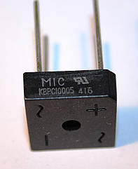 Діодний міст KBPC10005 (10 A; 50 V)