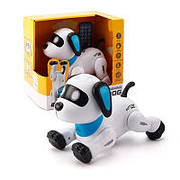 Игрушка Собака на Радиоуправлении с Режимом Программирования Интерактивный Робот Пёс Трюковый со Светом и