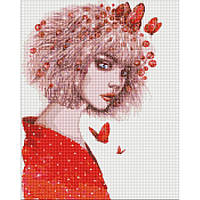 Алмазная мозаика "Поцелуй бабочек" ©lesya_nedzelska_ar Идейка AMO7419 40х50 см Toy