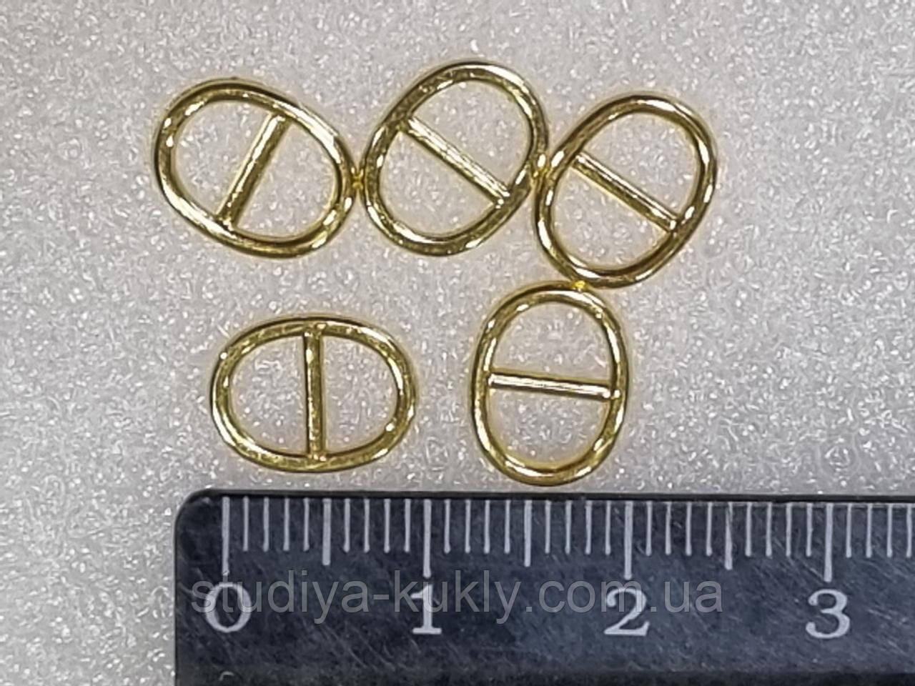 Пряжка, колір - золото,10*6 мм №10, фото 1