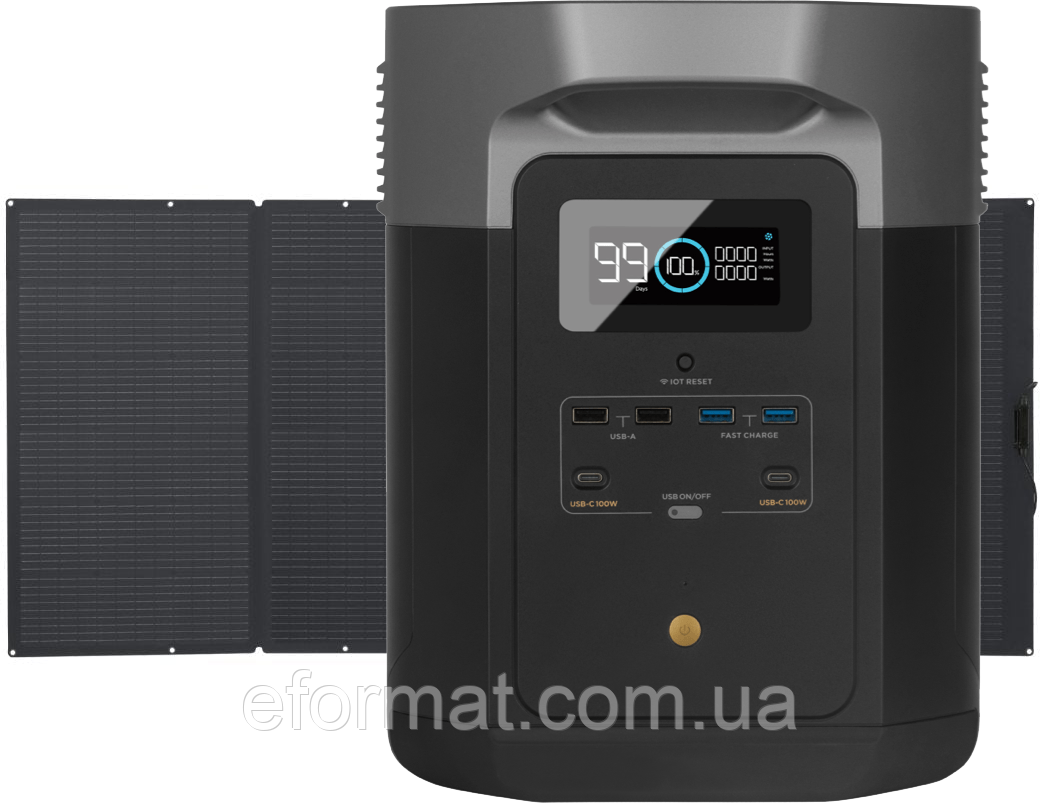 Комплект EcoFlow DELTA Max (2000) + 400W Solar Panel