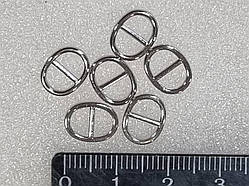 Пряжка, колір - срібло, 10*6 мм №11