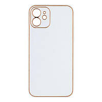 Чехол Leather Case Gold with Frame для Apple iPhone 12 Mini White z17-2024