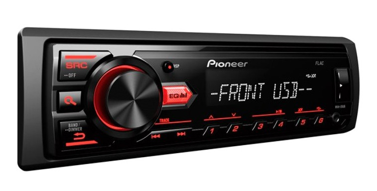 Автомагнітола Pioneer MVH-09UB автомобільна магнітола Чорний