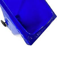 Сміттєвий контейнер 240 л на колесах з посиленим пластиком, синій, Afacan Plastik, фото 3