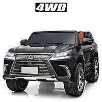 Детский Электромобиль Джип Lexus LX570 M 3906EBLR-1 Черный || Детский Электротранспорт