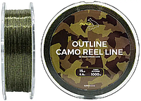Леска для карповой рыбалки Avid Carp Outline Camo Reel Line 1000m 0.28mm 10Lb/4.5kg
