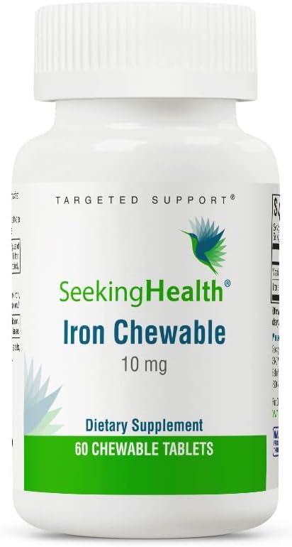 Seeking Health Iron Chewable / Залізо жувальне 10 мг 60 шт.