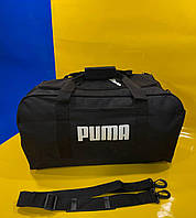 Чоловіча спортивна стильна сумка  Puma чорна  для спорта,Дорожня спортивна сумка на плече для фітнеса