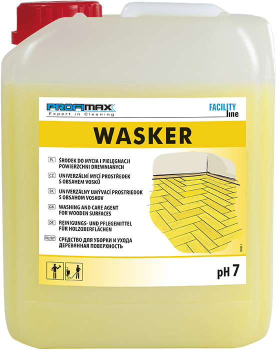Професійний засіб для очищення й догляду за паркетом Lakma Wasker, PH 7, 5 л, фото 1
