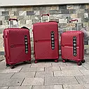 Валіза дорожня велика з поліпропілену Wings L Червоний, фото 5