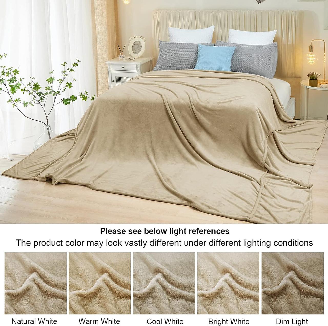 Купить PHF Oversized King Fleece Blanket 120"x120", No Shed No Pilling Big Soft Blanket, Extra