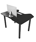 Сучасний комп'ютерний стіл 120 см Ігровий стіл для комп'ютера геймерський COMFORT Joystic чорний, фото 4