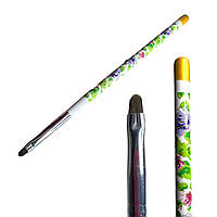 Пензель овальний для гелю No4 білий