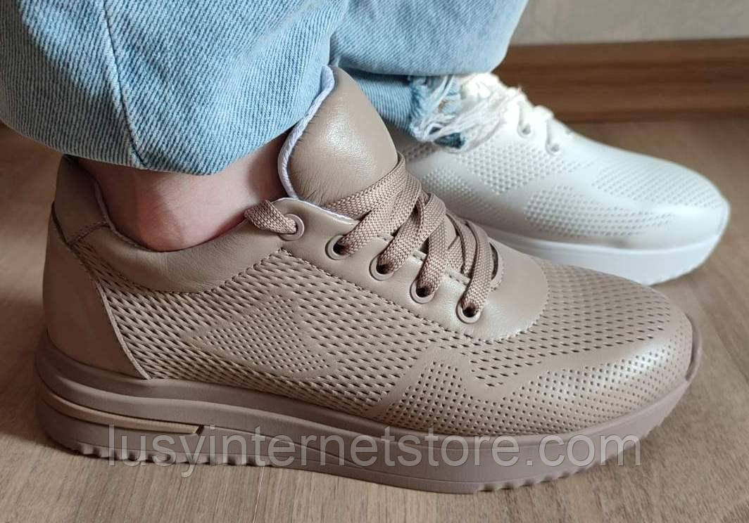 Кросівки шкіряні жіночі від виробника модель МР23-110, фото 1