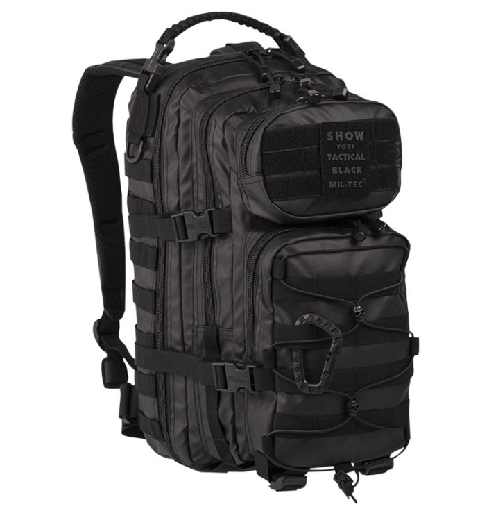 Рюкзак тактичний Mil-Tec 20 л US Assault Tactical Black 14002088, фото 1