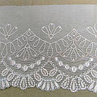 Мереживо на сітці молочно персикове ширина 16 см