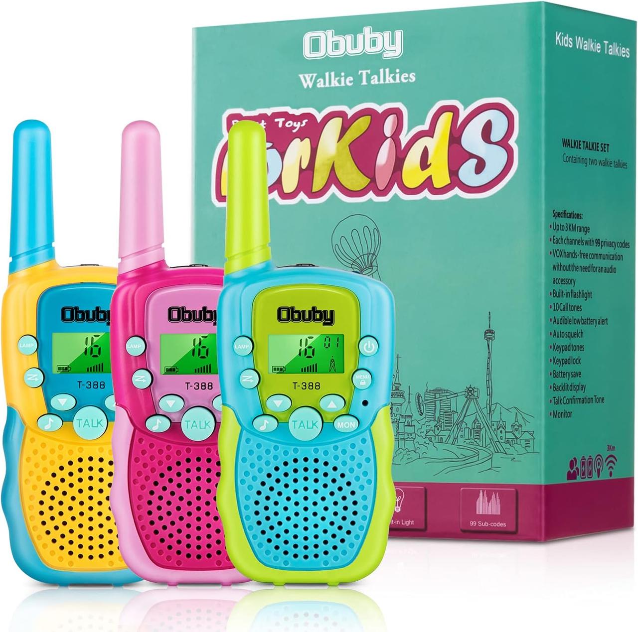 Рации для детей, 22 канала, 2-стороннее радио, Игрушки Obuby для мальчиков 3-12 лет - фото 1 - id-p1913682201
