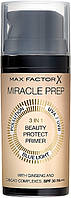 Праймер для обличчя 3в1 — Max Factor Miracle Prep 3in1 Beauty Protect Primer SPF 30 PA+ (750749-2)