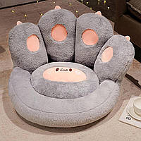 Напольная подушка в форме кошачьей лапы со съемным овечьим плюшем для геймерского кресла