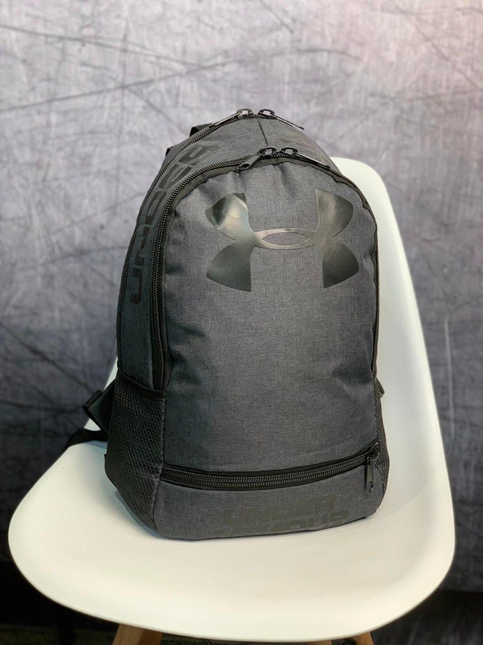 Рюкзак чоловічий жіночий under armour міський спортивний темно-сірий портфель андер армор повсякденний сумка