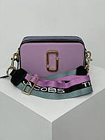 Фиолетовая женская сумка через плечо Marc Jacobs Snapshot, модная женская сумка, яркая женская сумка кожаная
