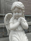 Ангели з мармуру. Скульптура ангела дівчинки No 88 з литого мармуру 50 см, фото 9