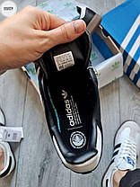 Чоловічі Кросівки Adidas Samba Black White / Адидас Самба Чорні з Білим, фото 6
