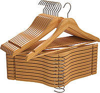 Деревянные вешалки Utopia, 20 шт. в упаковке, прочные и тонкие вешалки для одежды