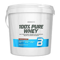 Сывороточный протеин BioTech USA 100% Pure Whey (4 kg, клубника)