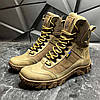 Чоловічі тактичні берці койот демісезонні з гербом, військові черевики весна осінь, армійське взуття демісезон 40-46, фото 2