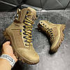 Чоловічі тактичні берці койот демісезонні з гербом, військові черевики весна осінь, армійське взуття демісезон 40-46, фото 4