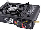 Портативна газова плита з адаптером у кейсі, фото 2