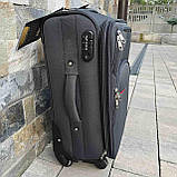 Валіза WINGS 1708 ручна кладь 55х38х22см Чемодан дорожній на 4 колесах з цупкої тканини CODURA Сумка 360*, фото 8
